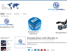 Tablet Screenshot of emergingmoney.com